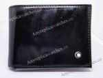 Low Price Mont blanc Wallets Replica Black Leather Wallet with Box